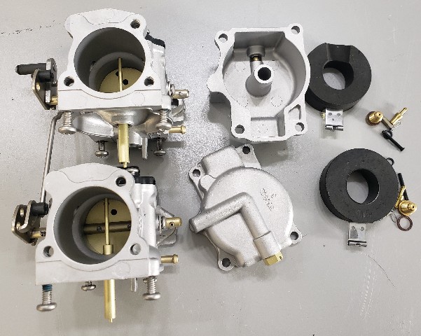 5005352 C# 339169 Johnson Evinrude 2002-05 Carburetor Set 40 50 HP REBUILT!