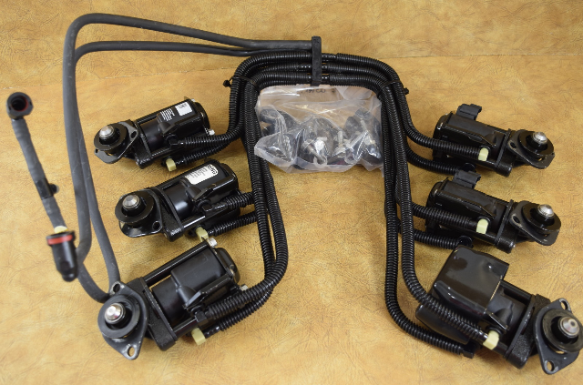 5000774 5000773  Evinrude 1999 FICHT Fuel Injectors & Manifolds 200 225 HP V6