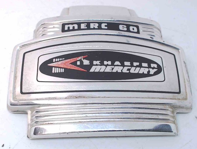 Mercury Kiekhaefer Front Cover Medallion Merc 60 5-1/2" L x 6-7/8" W