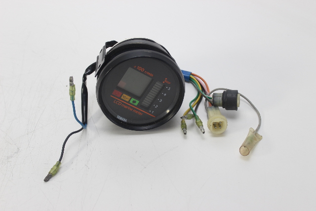 Yamaha LCD Marine Tachometer Meter x100 r/min Trim Oil 6Y5 Gauge 1 YEAR WARRANTY