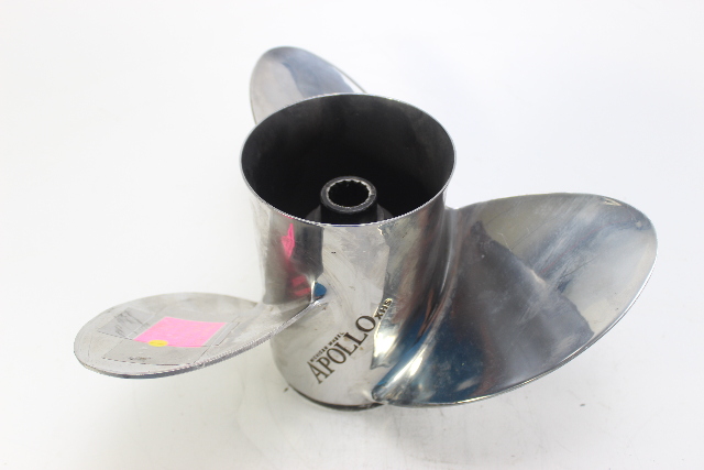 14-3/8 x 15 Stainless Steel Propeller Johnson Evinrude Yamaha 15 Spline 6 MO WARRANTY