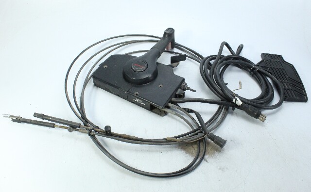 OEM Mercury Side Mount Concealed Remote Control Box W/ Key 11' Cables 14' Harness