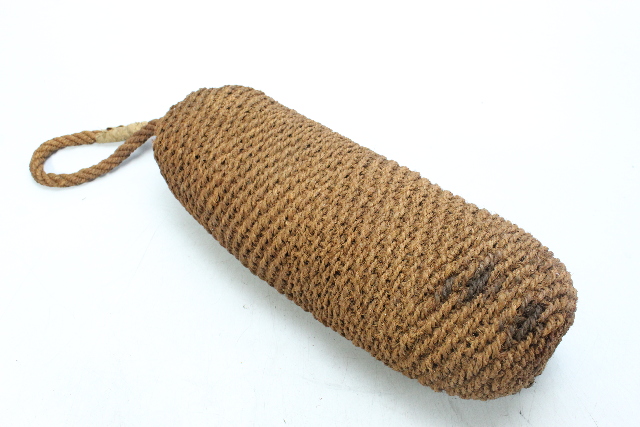Vintage Antique Boat Fender Bumper Braided Hemp Rope GREAT CONDITION