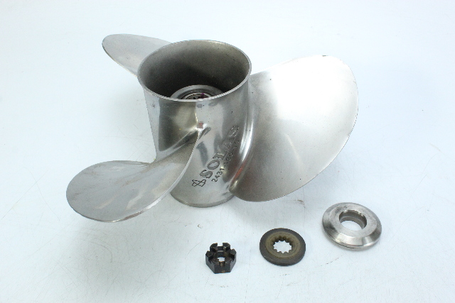 Solas New Saturn 3 Blade 13 1/2 X 15 RH Propeller Stainless 6 MONTH HUB WARRANTY