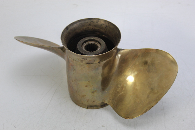 OEM Mercury RH Propeller 2 Blade 15 Spline Brass 6 MONTH HUB WARRANTY