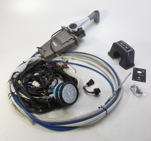 Suzuki Concealed Side Mount Control Box 19 ft Cables Push-to-Open Throttle