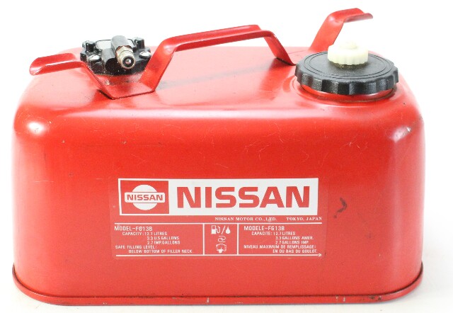 Vintage Nissan Metal Outboard Portable Fuel Gas Tank 3.3 Gallon