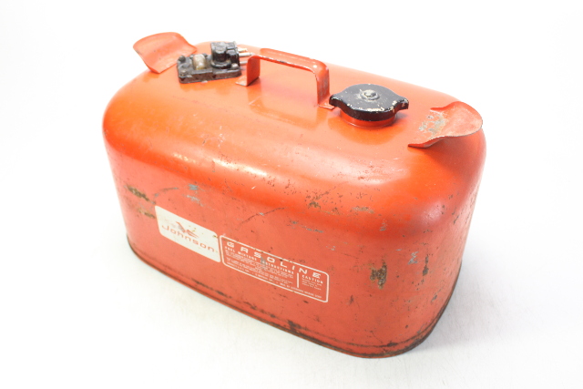 Vintage Johnson Evinrude Metal Portable Fuel Gas Tank 6 Gallon 22.5 Liter w/ Cap