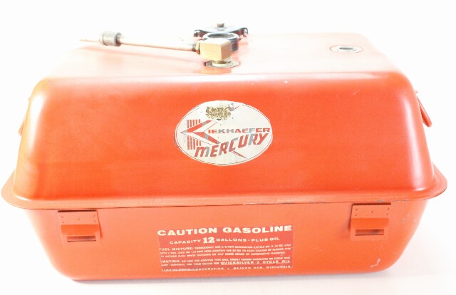 Vintage Mercury Metal Outboard Fuel Tank 12 Gallon For Display