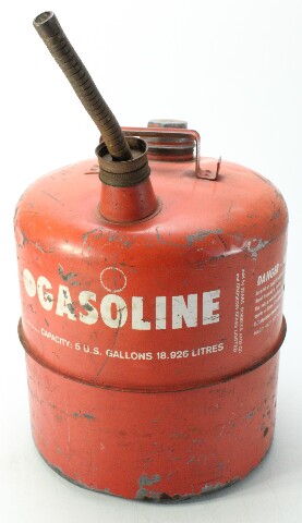 Vintage Sears Roebuck Metal Outboard Portable Fuel Gas Tank 5 Gallon