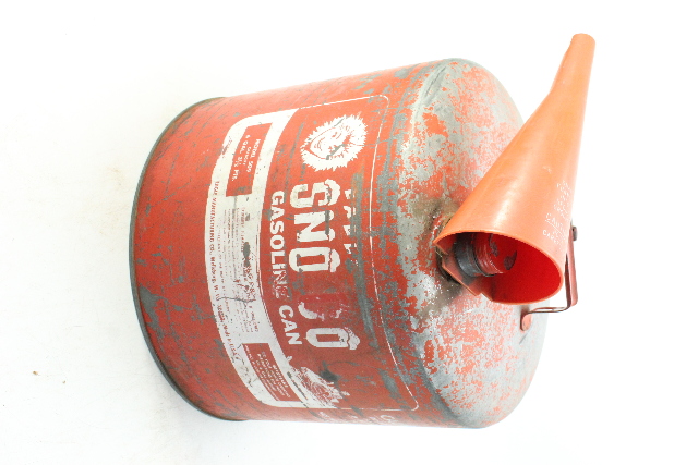 Vintage Sears Snow Co Metal Outboard Portable Fuel Gas Tank 6 Gallon
