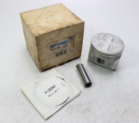 18-4180 736-2343 Mercury MerCruiser GM Standard Piston Kit 120 150 190 2.5L NOS