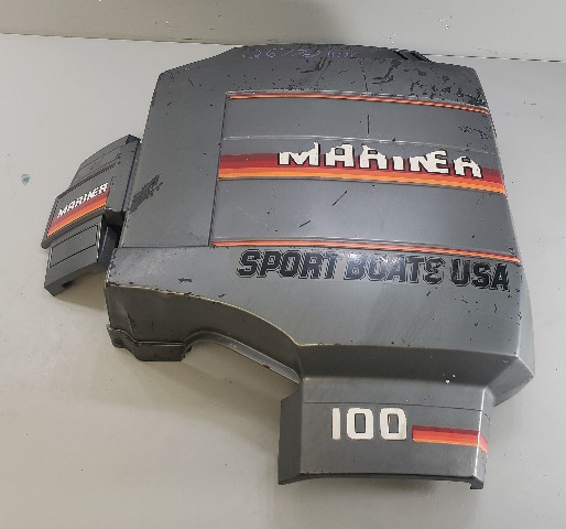 9264A2 Mercury & Mariner 1988-1993 Port Engine Cover Cowl 100 115 HP 4 Cyl