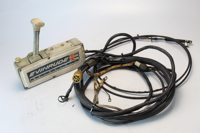 Johnson Evinrude Electric Shift Side Mount Control Box W/ 9' Cable & 16' Harness