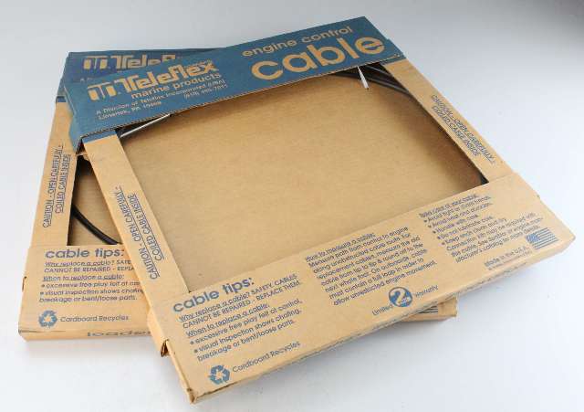 CC21008 Teleflex Mariner Throttle & Control Cable Set of 2 8' NEW OLD STOCK