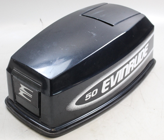 1989-2005 Johnson Evinrude Top Cowl Cover Hood 40 48 50 HP ELECTRIC START ONLY
