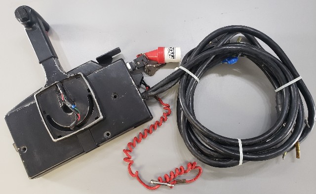 Mercury Quicksilver Side Mount Control Box W/ Key Harness & Trim Switch