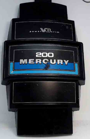 Mercury Front Cowl Cover Medallion Power Trim V6 200 HP 14-1/2" L x 8.75" W