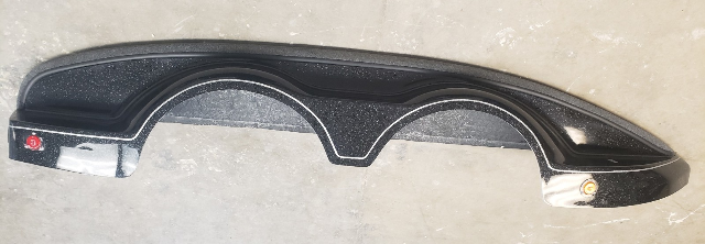 Outboard Marine Black Fiberglass & Carpet Boat Trailer Fender NEW TAKE OFF