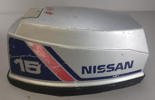 378N675002 37867-5000M Nissan 1990's Top Cowl Hood Cowling Assembly 15 HP 2 cyl