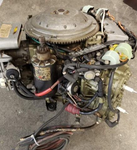 386065 Johnson Evinrude 1974-1976 Fully Dressed Powerhead 115 HP V4 GOOD SPARK!