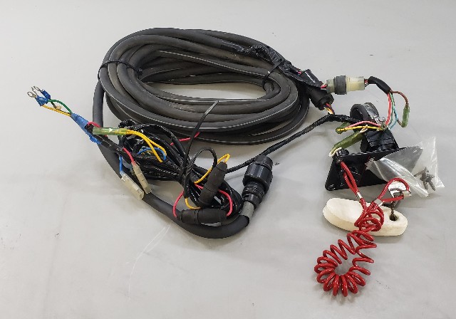 688-8258A-20-00 Yamaha 703 Control Box Main Harness & Keyswitch 10 PIN
