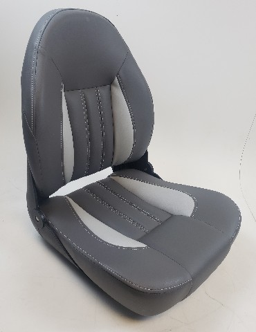 Hewes Craft Gray/Light Gray Boat Seat 19" Base 24-1/2" Height NEW OLD STOCK!
