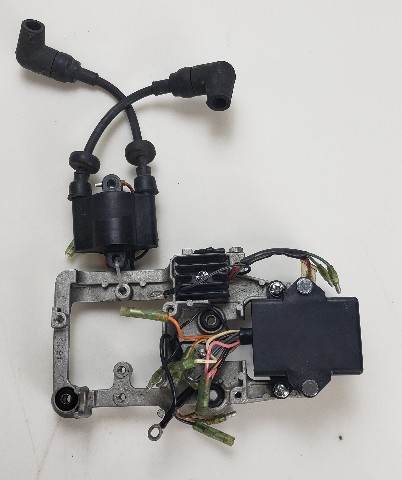 C# 6E9-70 F8T13771 Yamaha CDI Unit, Bracket, Coil & Rectifier OEM