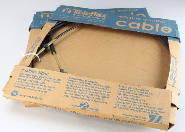 CC20518 Teleflex 479 Throttle & Control Cable Set of 2 18' NEW OLD STOCK
