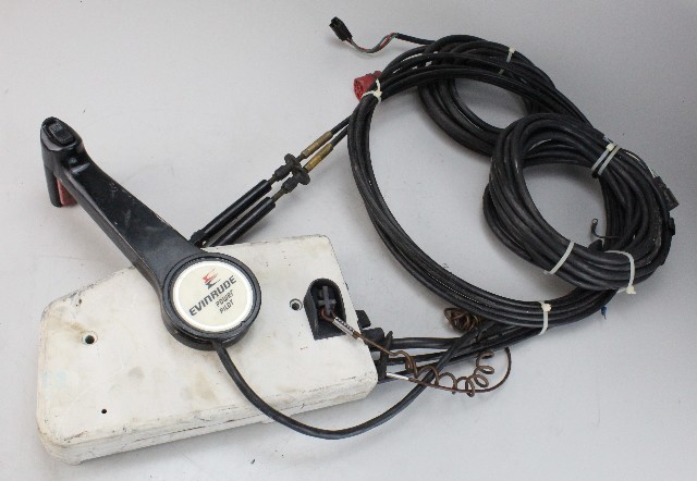 Johnson Evinrude OMC Side Mount Control Box W/ Cables & Harness NO KEY!