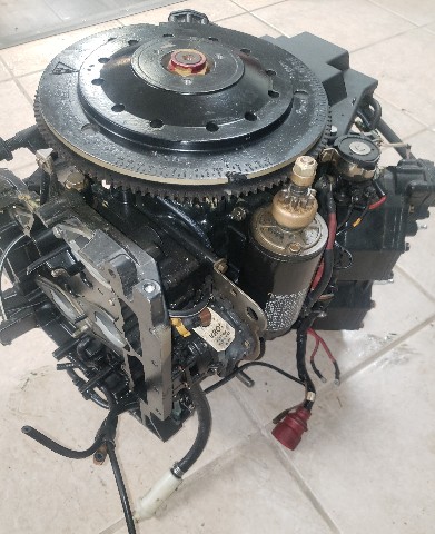 432407 Johnson Evinrude 1989-94 Dressed Powerhead 120 125 140 HP V4 SOLID SPARK
