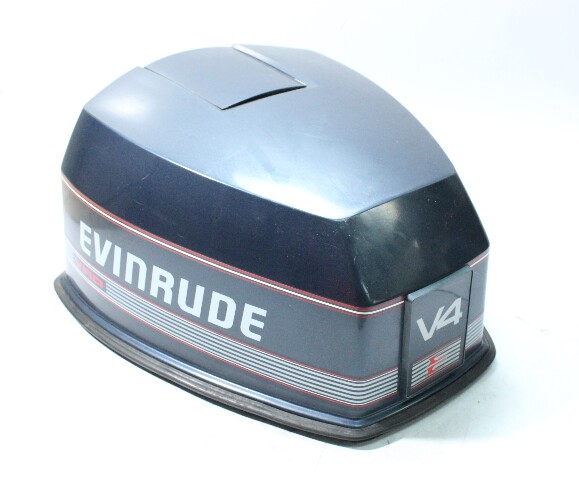 Late 80s Early 90s Johnson Evinrude V4 VRO Top Cowling Engine Cover Hood 90 HP