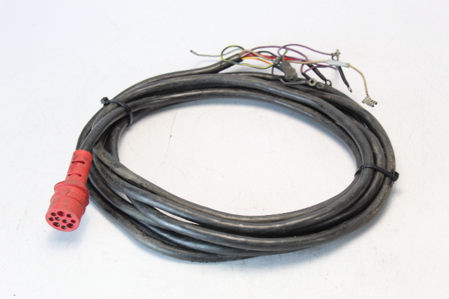 Johnson Evinrude OMC 17' External Instrument Wiring Harness W/ Red 10 Hole Plug