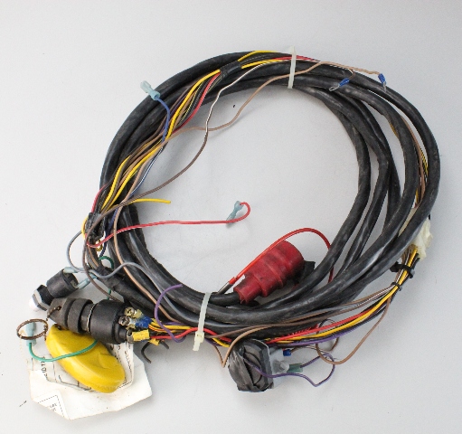 Johnson Evinrude OMC 18' External Wiring Harness Red Plug 8 Holes W/ Key