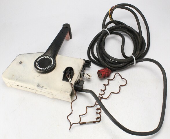Johnson Evinrude OMC Side Mount Control Box W/ Harness Cable & Key