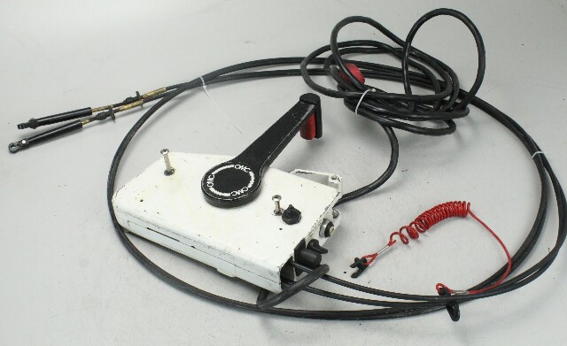 Johnson Evinrude OMC Side Mount Control Box With Harness & Cables NO KEY