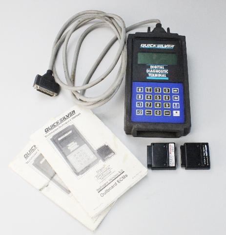 Quicksilver Digital Diagnostic Terminal W/ 2 Cartridges & 2 Books 1.2 5.0