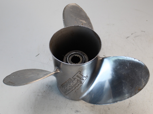16550A41 Mercury Laser II SST RH 13-3/4 X 25 Propeller 90 + HP 6 MTH HUB WTY