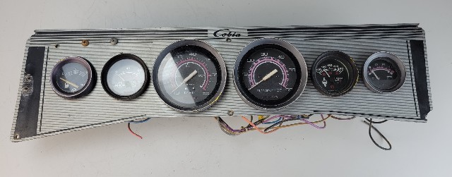 Cobia Outboard Marine Boat Dash Ignition Panel Switch W/ Gauges 21-1/2" x 6"