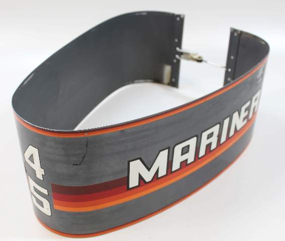8181A2 Mercury & Mariner Wrap Around Aluminum Engine Cover  45 50 HP Inline 4