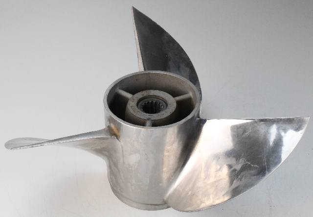 77096A4 Mercury SST Cleaver RH 14-1/4 x 25 Propeller Unknown Year & HP 15 Spline