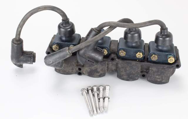 7370A13 87554 Mercury 1984-97 Ignition Coil Set of 4 & Cover 6 8 10 +HP 1 YR WTY