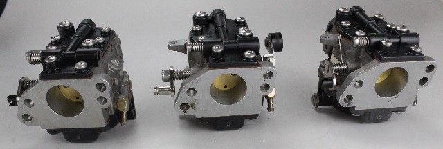 438272 438273 Johnson Evinrude 1996-2001 Carburetor Set 25 HP 3 Cyl