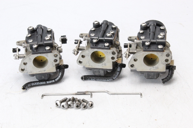 438276 438277 Johnson Evinrude 1996-2001 Carburetor Set 25 35 HP 3 Cyl