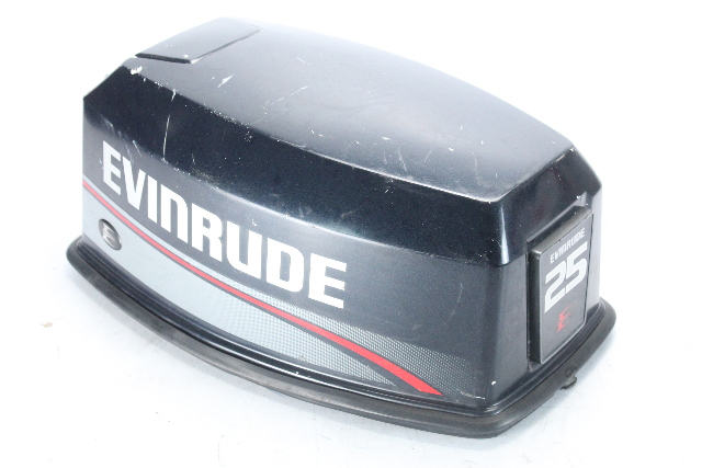 Evinrude Top Cowling Engine Cover Hood 25 HP FRESHWATER CONDITION!