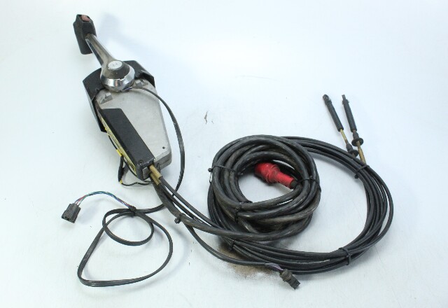 Johnson Evinrude OMC Binnacle Mount Control Box W/ 20' Harness & 14' Cables