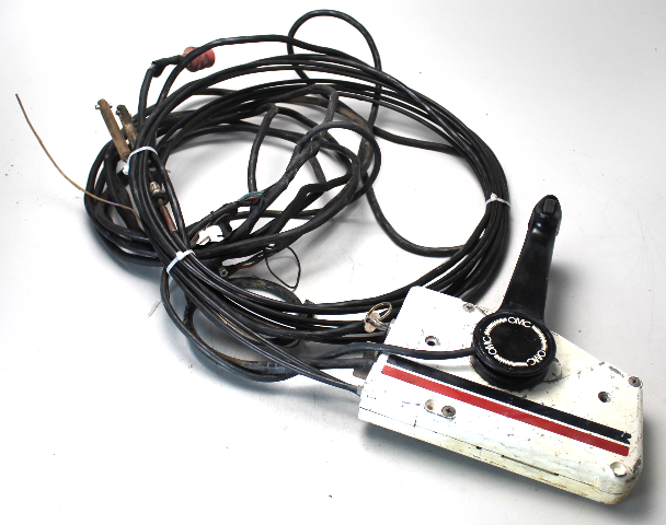 Side Mount Control Box W/ Trim Switch Cables  Harness & Key OMC
