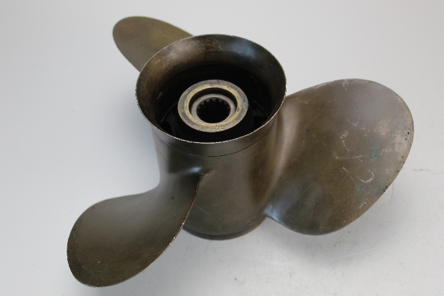 48-31458A3 Mercury Quicksilver Brass RH 13 3/4x15 Bronze Propeller 6 MTH HUB WTY