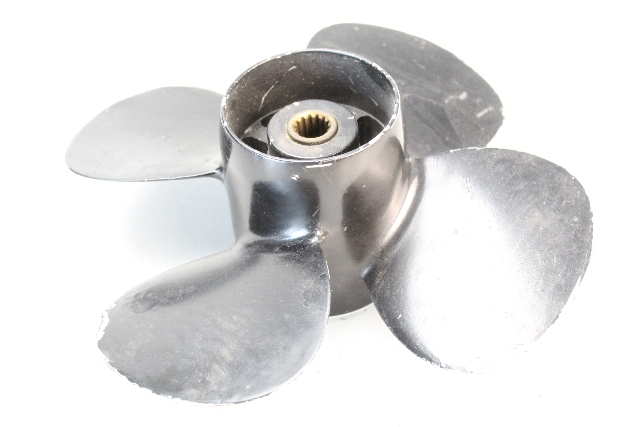 Nissan Tohatsu 10 x 7 RH ALUM 4 Blade Propeller 9.9 12 15 18 20 + HP