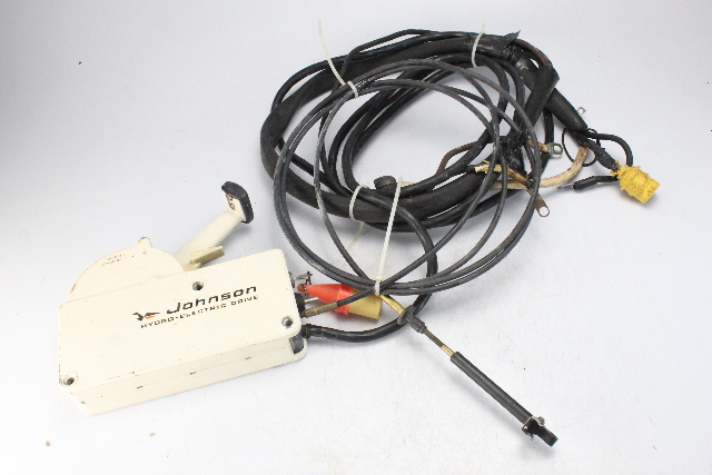 OEM Johnson Evinrude Hydro-Electric Remote Control Box w/ Harness, Cables & Key